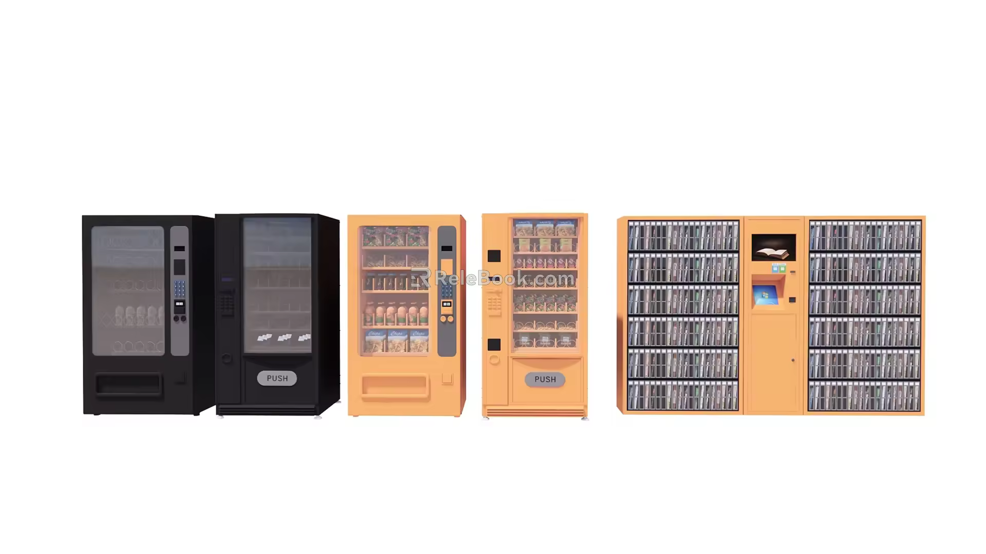 modern vending machine vending machine 3d model