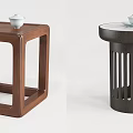 New Chinese style side table 3d model