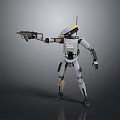 Mech Warrior Mech Soldier Machine Battlearm Mechanical Battlearm Machine Fighter Robot 3d model