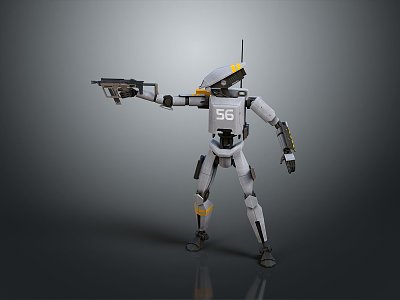 Mech Warrior Mech Soldier Machine Battlearm Mechanical Battlearm Machine Fighter Robot 3d model