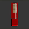 Red COMBOMAX Fire Truck With Ladder And Side Compartments On Reflective Surface