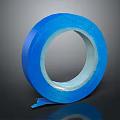 Blue Adhesive Tape Roll With Sticky Backing For Crafts And Packaging