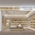 Xiangyuan Modern Retail Store Interior With Shoe Display Shelves Counter Decorative Plants And Lighting
