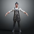 MasterChef Logo Apron with Long Sleeve Shirt and Casual Pants Outfit Design
