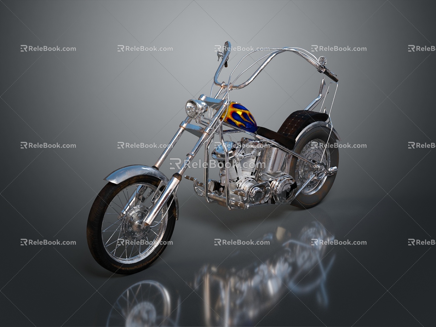 Motorcycle Two-wheeled Motorcycle Cross-country Motorcycle Road Race Motorcycle Motor Vehicle Transport 3d model