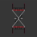 Black and Red Heavy Duty Power Rack With Bar Hooks And Adjustable Shelves