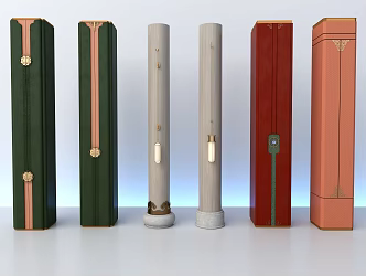 New Chinese Style Pillar Decoration Pillar Modeling Pillar Lighting Pillar 3d model