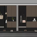 Modern Entryway Storage Cabinet Design With Hooks Bench Shoes And Decorative Plants