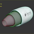 Berthet Industrial Equipment With Silver Metallic Conical Shape And White Casing