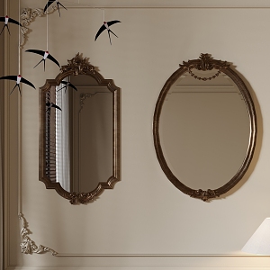 French mirror 3d model