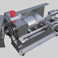 Micro metal lathe processing equipment 3d model