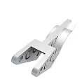 CJCC Marked Industrial Metal Mechanical Component With Holes And Curved Edge