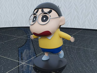 Modern hand-made cartoon ornaments hand-made 3d model