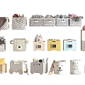 Adorable Kids Storage Baskets With Animal Designs Various Colors And Wheels For Home Organization