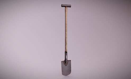 Modern shovel metal shovel 3d model