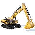 CAT Yellow Tracked Functional Vehicle Excavator With Heavy Duty Bucket And Cab