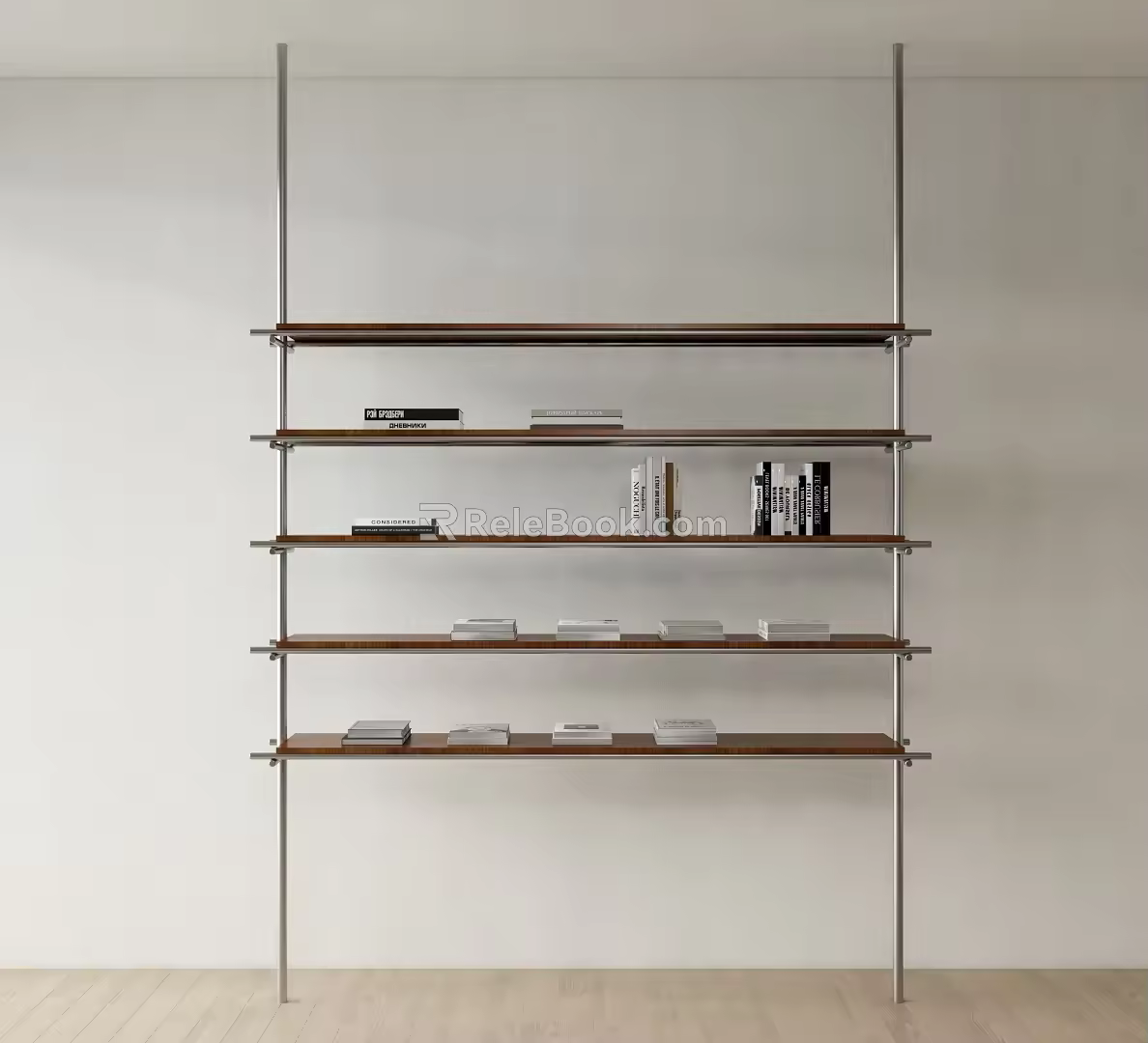 Modern Bookshelf Floor-Standing Bookshelf Laminated Bookshelf 3d model