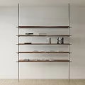 Modern Bookshelf Floor-Standing Bookshelf Laminated Bookshelf 3d model