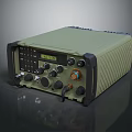 Vintage Green Portable Electronic Measurement Device With Knobs Buttons And Display Screen 3d model