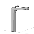 Simple high faucet 3d model