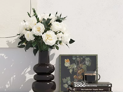 Vase Flower Plant Green Plant Flower Potted Plant 3d model