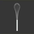 Stainless Steel Kitchen Whisk With Simple Design For Home Baking And Cooking