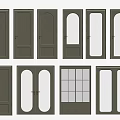 Various Flush Door Designs With Glass Panels And Single Double Styles For Home Interior