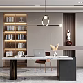 Modern study 3d model
