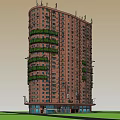 Modern Rural Self Built House With Multi Storey Brick Facade And Green Balconies