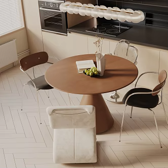 Modern dining table 3d model