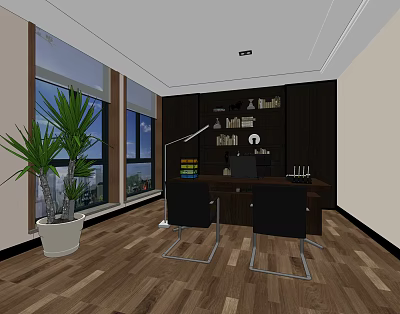 Modern Office Manager's Office 3d model Modern Office Manager's Office 3d model