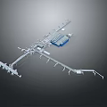 Passenger Aircraft Structure Diagram Showing Key Components And Detailed Design Parts