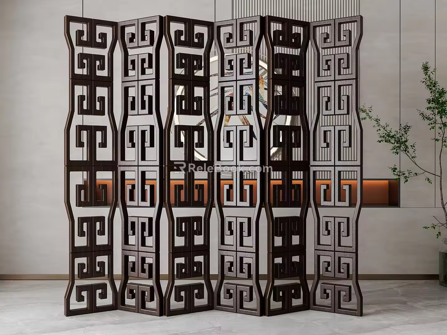 Screen partition 3d model