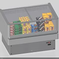 Commercial Display Freezer With Glass Door For Storing Packaged Food Items