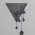 Artistic Modern Wall Decor with Geometric Shapes by Sandra Fettingis in New York Reconnect the Stars