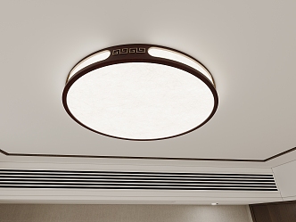 Chinese round ceiling lamp 3d model