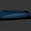 Fashionable Blue Leather Eyeglass Case With Textured Surface For Daily Use