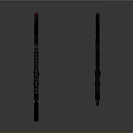 Futuristic Tactical Rifles Black Modern Design With Scope Barrel And Grip