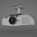 Epson White Projection Monitoring Projector With Ceiling Mount Lens And Heat Dissipation