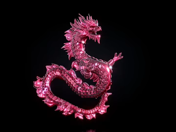 Chinese Dragon Red Dragon Youlong Flying Dragon Chinese Dragon Oriental Dragon (ID:ggajh358630)