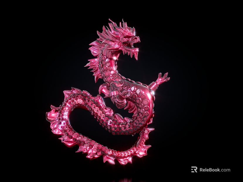 Chinese Dragon Red Dragon Youlong Flying Dragon Chinese Dragon Oriental Dragon texture
