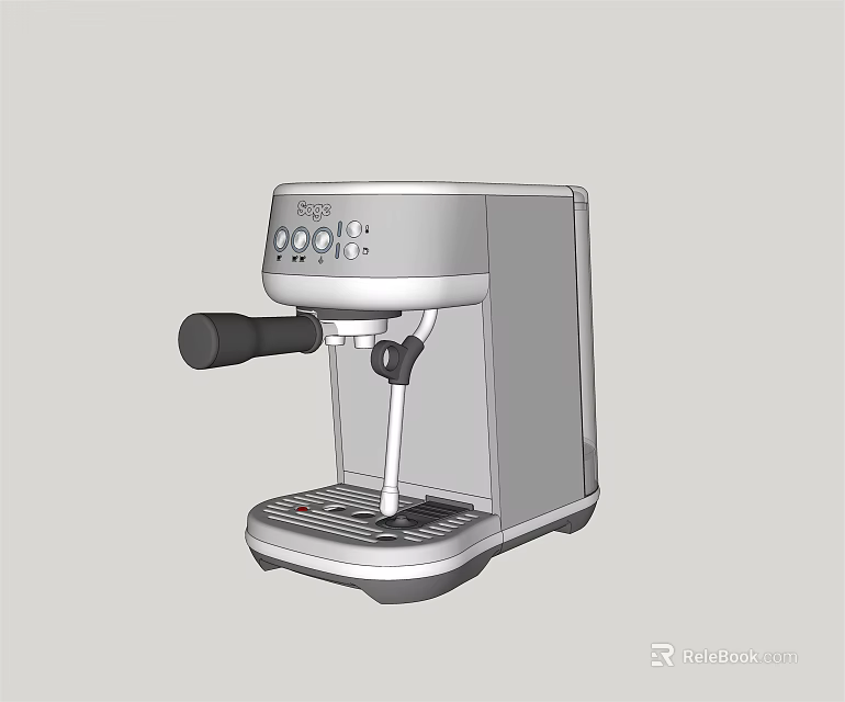 Modern Stainless Steel Espresso Coffee Machine For Home Kitchen Appliances 3d model 