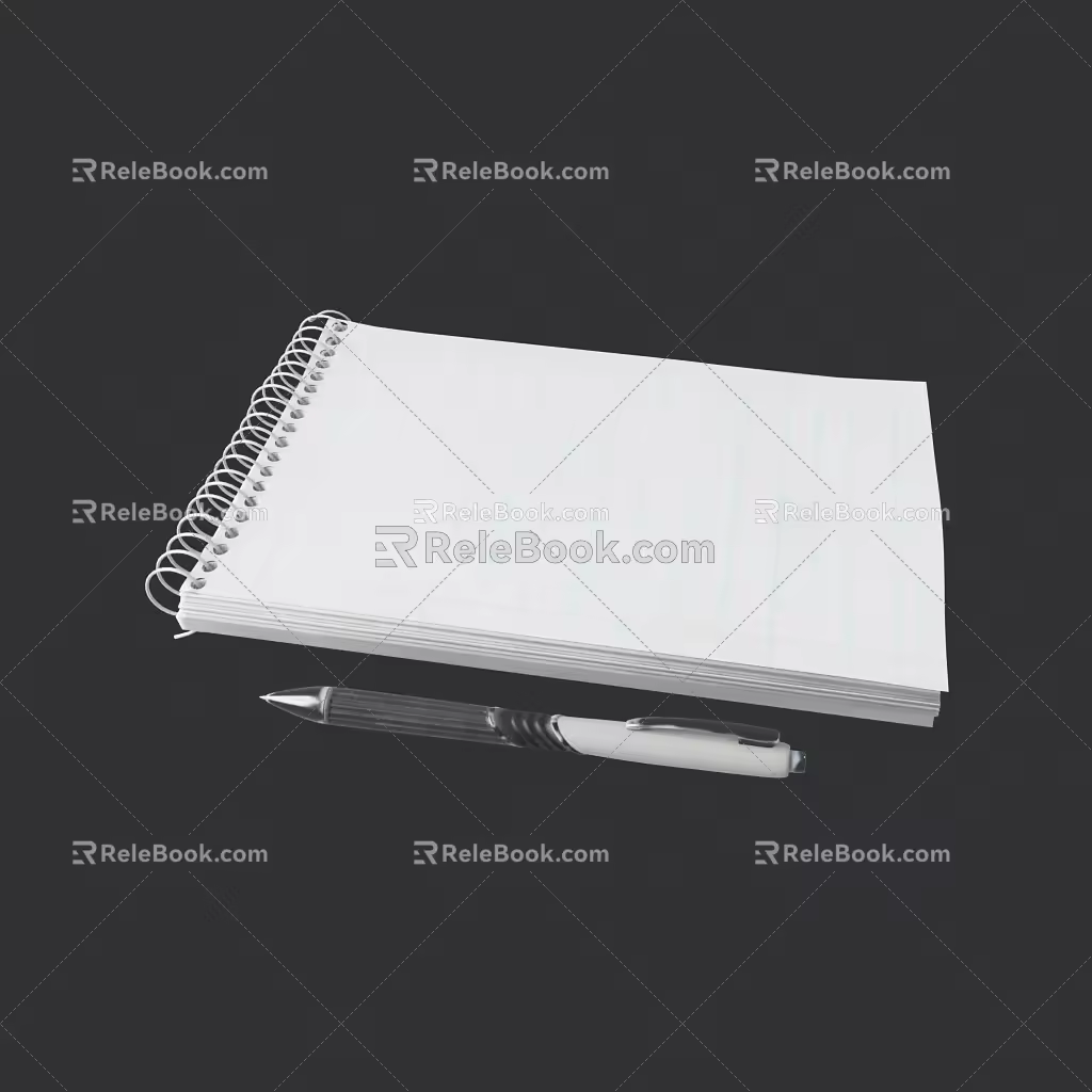 Modern Notebook 3d model