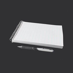 Modern Notebook 3d model