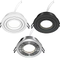 Modern Recessed Downlights Spotlights With White Black Silver Colors For Home Lighting