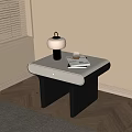 Bedside table lamp 3d model