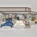 UTI Store Interior With Bedding Mattresses Pillows And Home Textile Displays