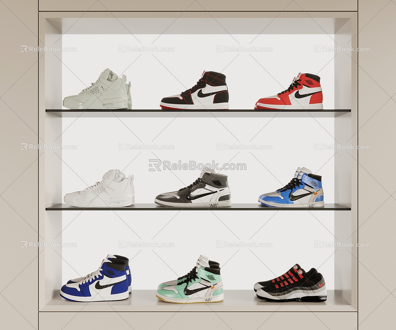 Modern Men's Shoes sneaker 3d model