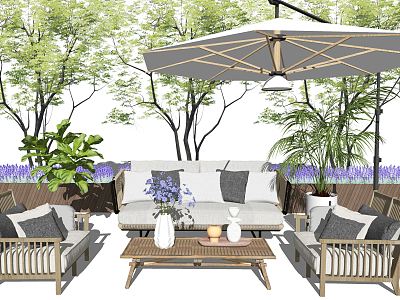 Modern Outdoor Sofa Outdoor Sofa Courtyard Landscape Casual Seat Rattan Seat model