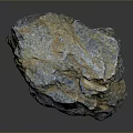 Natural Raw Stone Block With Rough Surface And Multicolored Texture For Interior Decoration